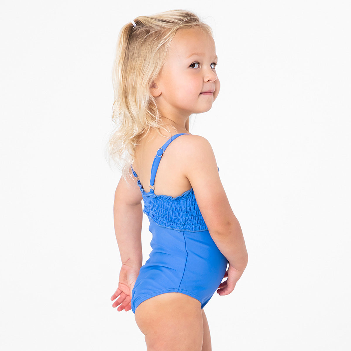 Smocked One Piece Swimsuit (Girls)