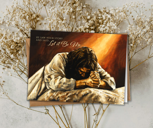 'Thy Will Be Done (Glorious Light)' Easter Greeting Card