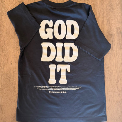 God Did It - Oversized Tee: 100% ring-spun cotton