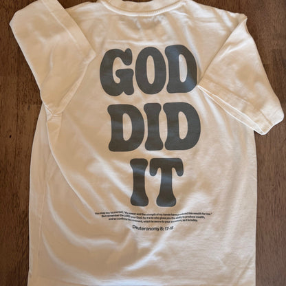God Did It - Oversized Tee: 100% ring-spun cotton