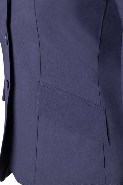 Grand Prix Ladies EQJ 3 Button Show Coat, NY Tech Fabric, Navy