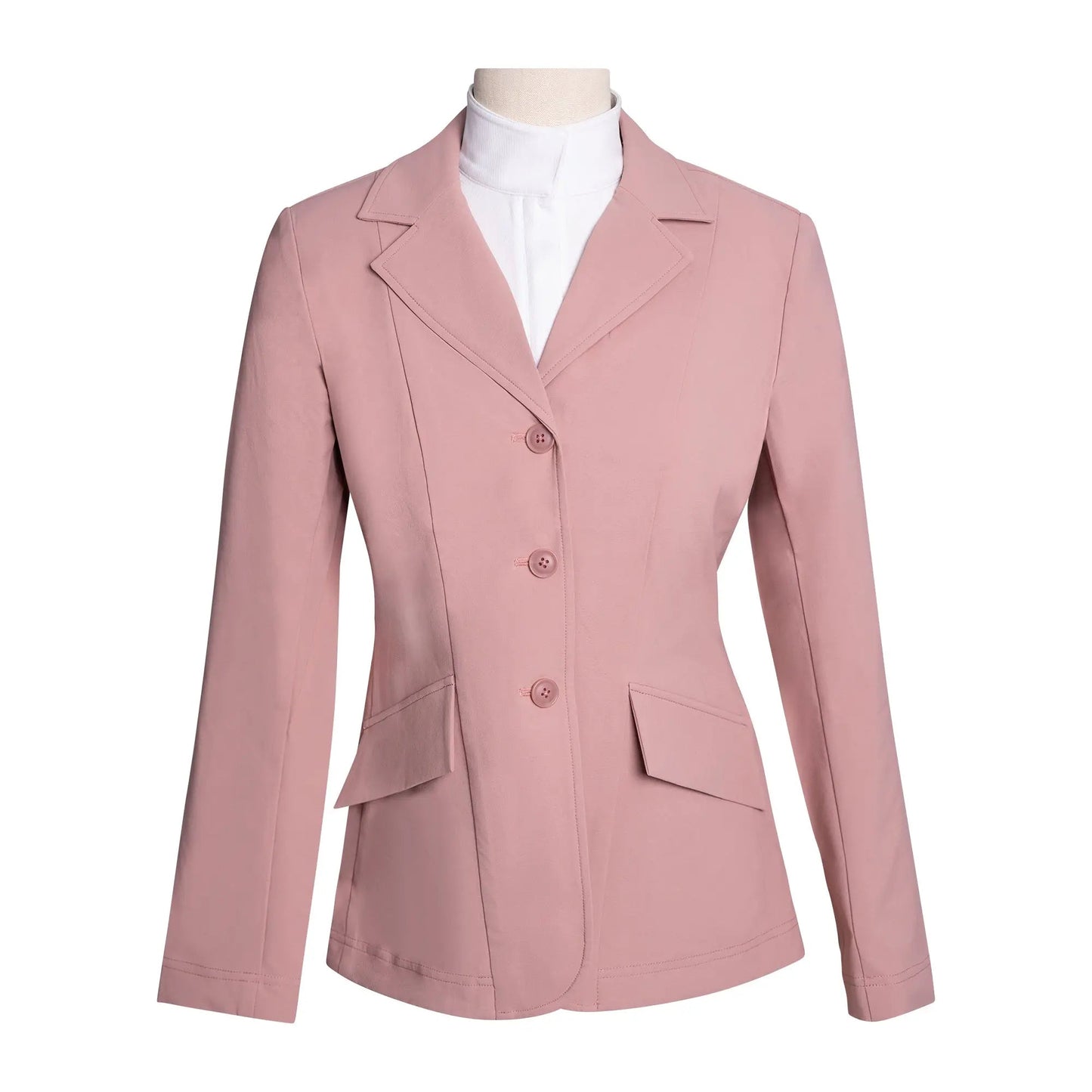 Grand Prix Girls EQJ 3 Button Show Jacket, Rose