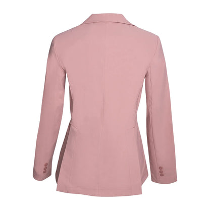 Grand Prix Ladies EQJ 3 Button Show Coat, NY Tech Fabric, Rose