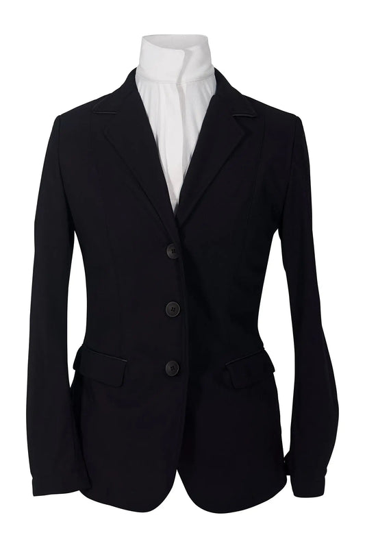 Grand Prix Saltare Dolce 3 Button Riding Show Jacket, Black