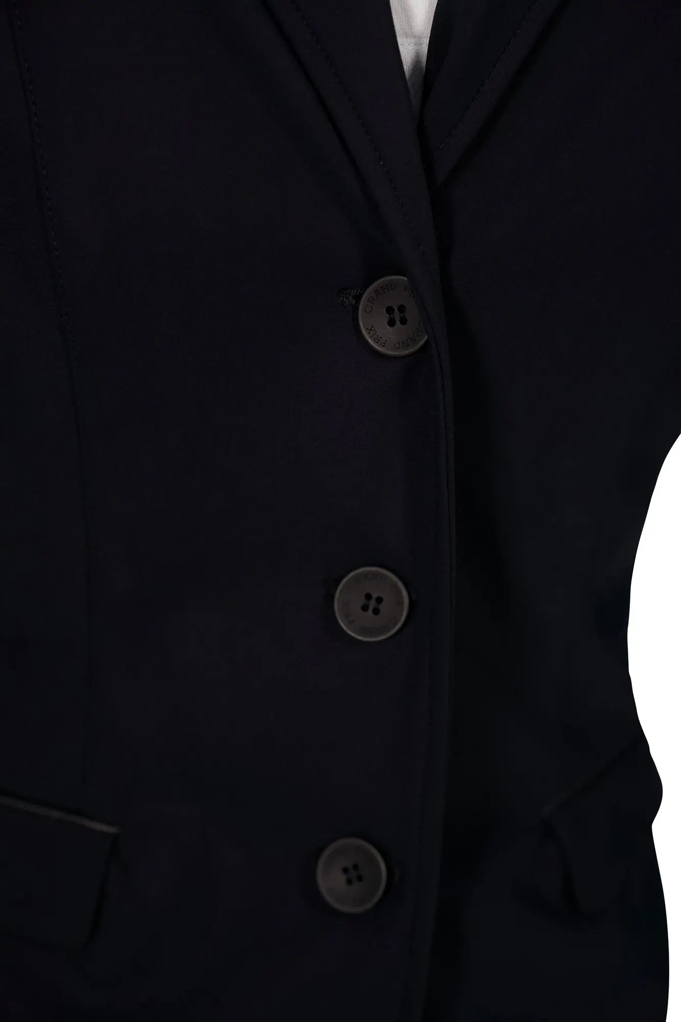 Grand Prix Saltare Dolce 3 Button Riding Show Jacket, Black