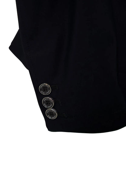 Grand Prix Saltare Premio 4 Button Riding Show Coat, Black with Dark Green