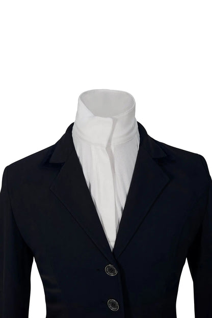 Grand Prix Saltare Premio 4 Button Riding Show Coat, Navy with Navy