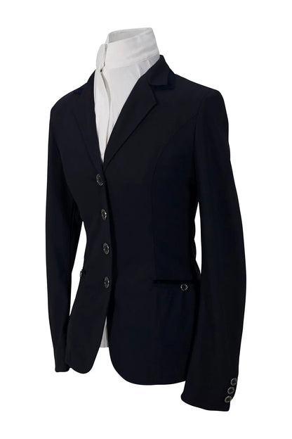 Grand Prix Saltare Premio 4 Button Riding Show Coat, Navy with Navy