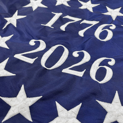 Betsy Ross 250th Flag 3'x5' - 13 Star 1776 to 2026 Nylon Flag | Made in USA