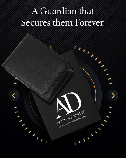 Leather Trifold Wallet – Removable Money Clip