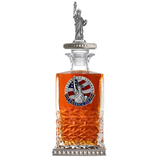 America's 250th Anniversary Statue of Liberty Heritage Decanter w/ 3D Top-Diamond Accents