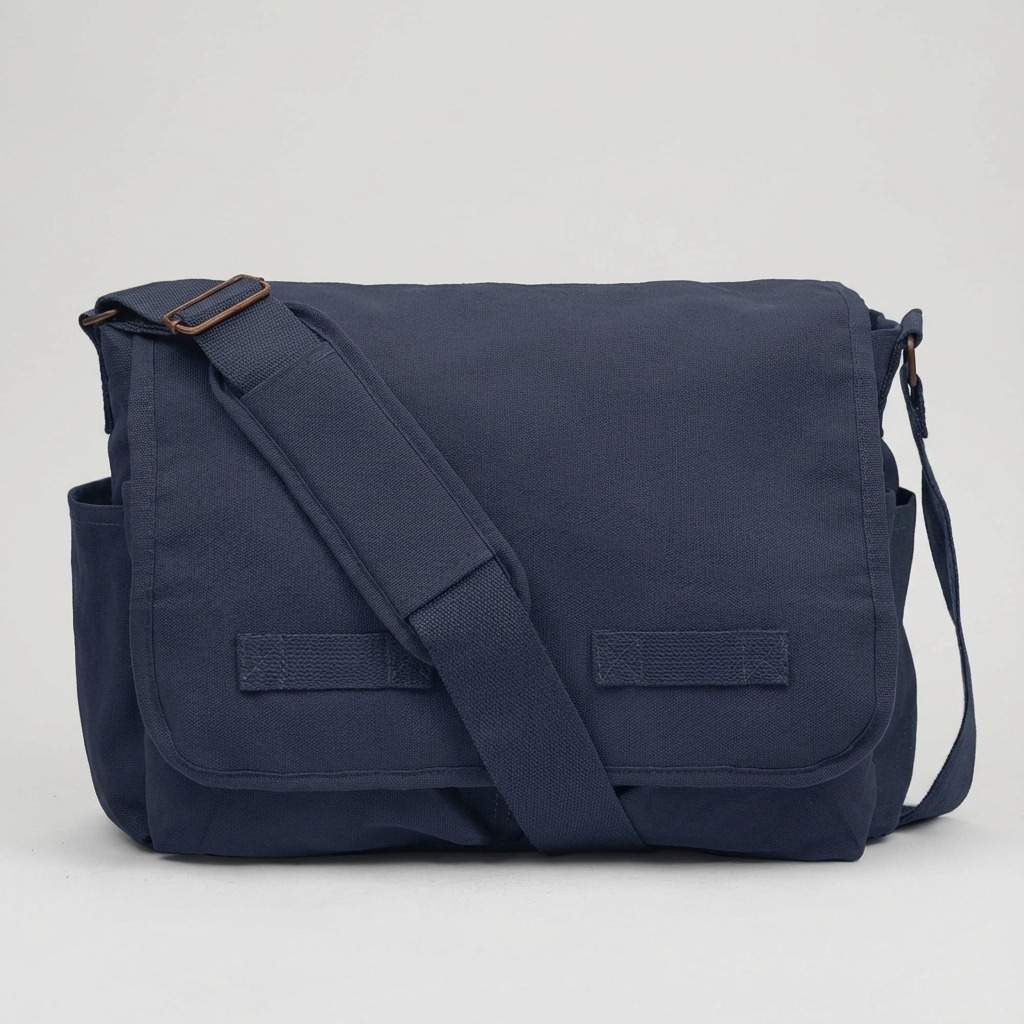 Men’s Canvas Messenger Bag – Laptop Ready