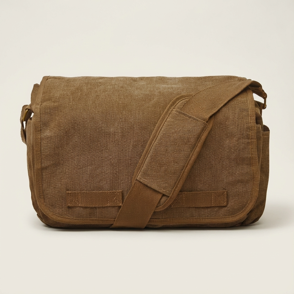 Men’s Canvas Messenger Bag – Laptop Ready
