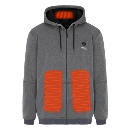 Heated Zip Hoodie for Men and Women