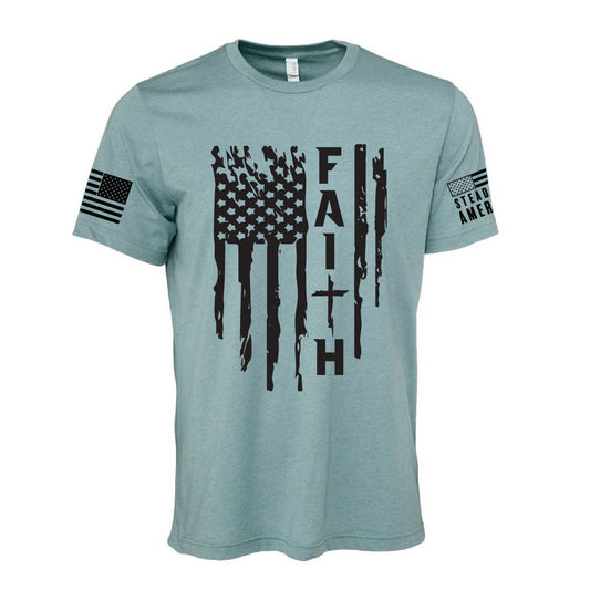 Faith Flag Shirt – Patriotic Christian T-Shirt, Faith & Freedom Tee