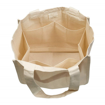 Reusable Tote Mesh Bag w/6 Internal Sleeves.