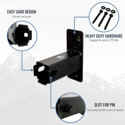 1.25" Hitch Wall Mount  | Holds Bike or Cargo Car Rack
