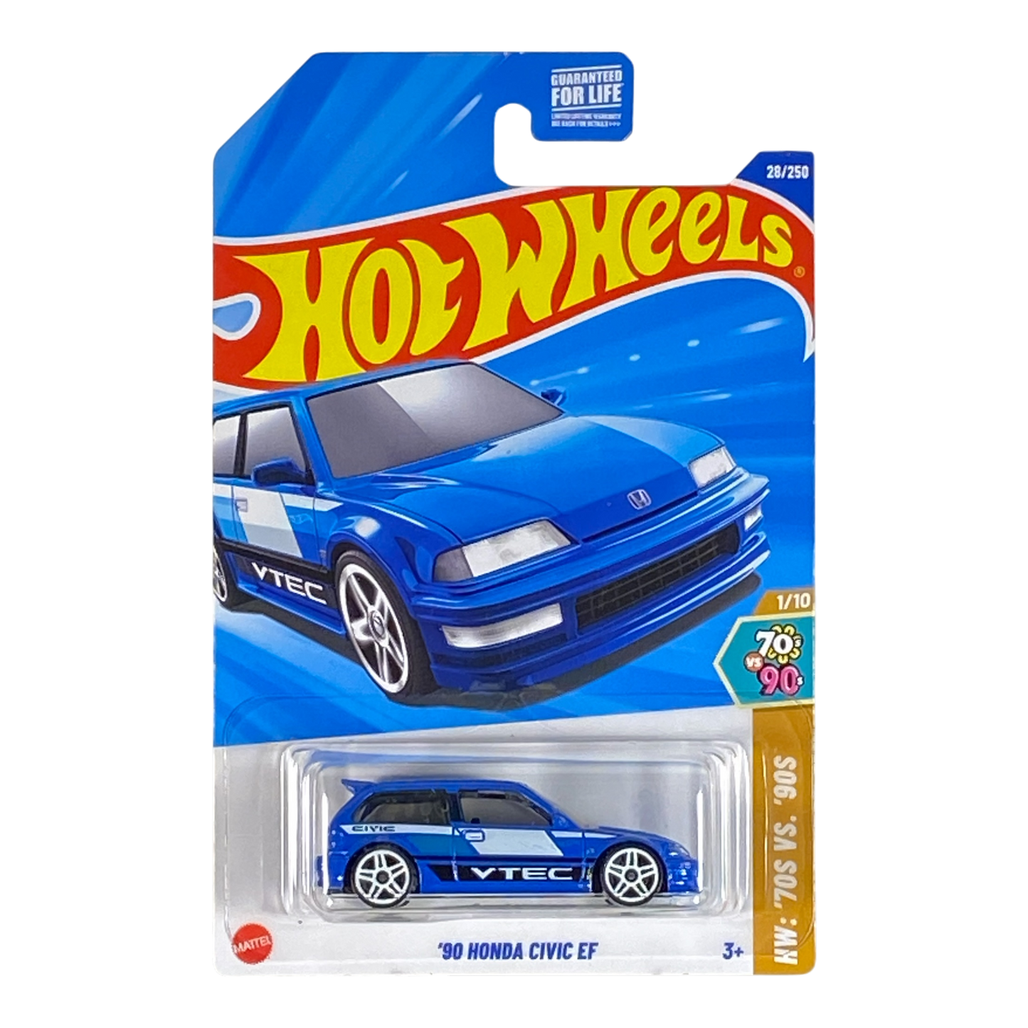 Hot Wheels '90 Honda Civic EF | '70s VS. '90s Series 1/10