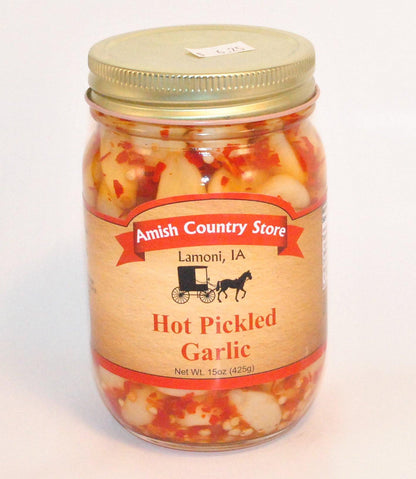 Hot Pickled Garlic 15oz