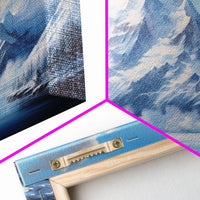 Winter Landscape, Lake Wall Art, Mountains Print, Winter Print, Canvas Print, Wall Art, 3 Piece Wall Art, College Dorm Decor, Kitchen Art