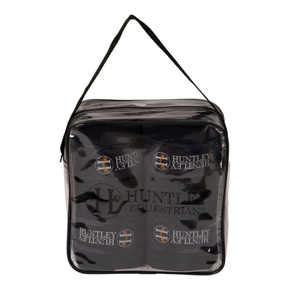 Huntley Equestrian Polo Fleece Wraps, Set of 4, Black