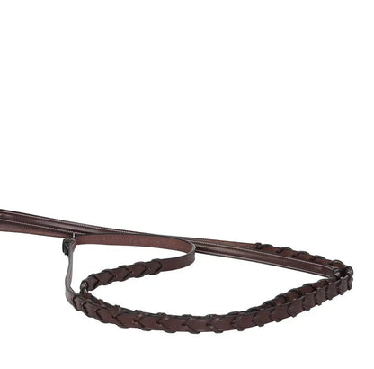 Huntley Equestrian Sedgwick Fancy Stitched Square Raised Laced Reins
