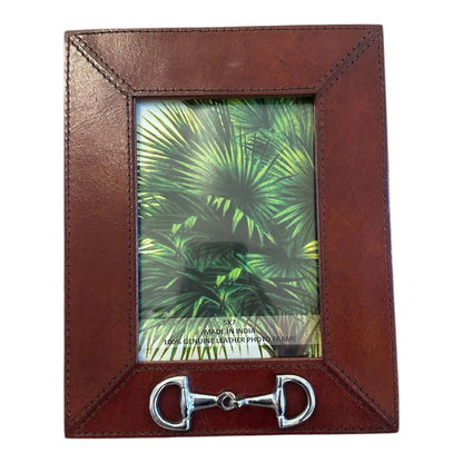Huntley Leather Frame with Silver Horse Bit