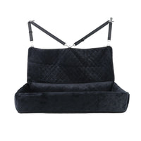 Huntley Pet Dog Car Seat for Large Dogs, Pet Booster Back Set Bed, Black