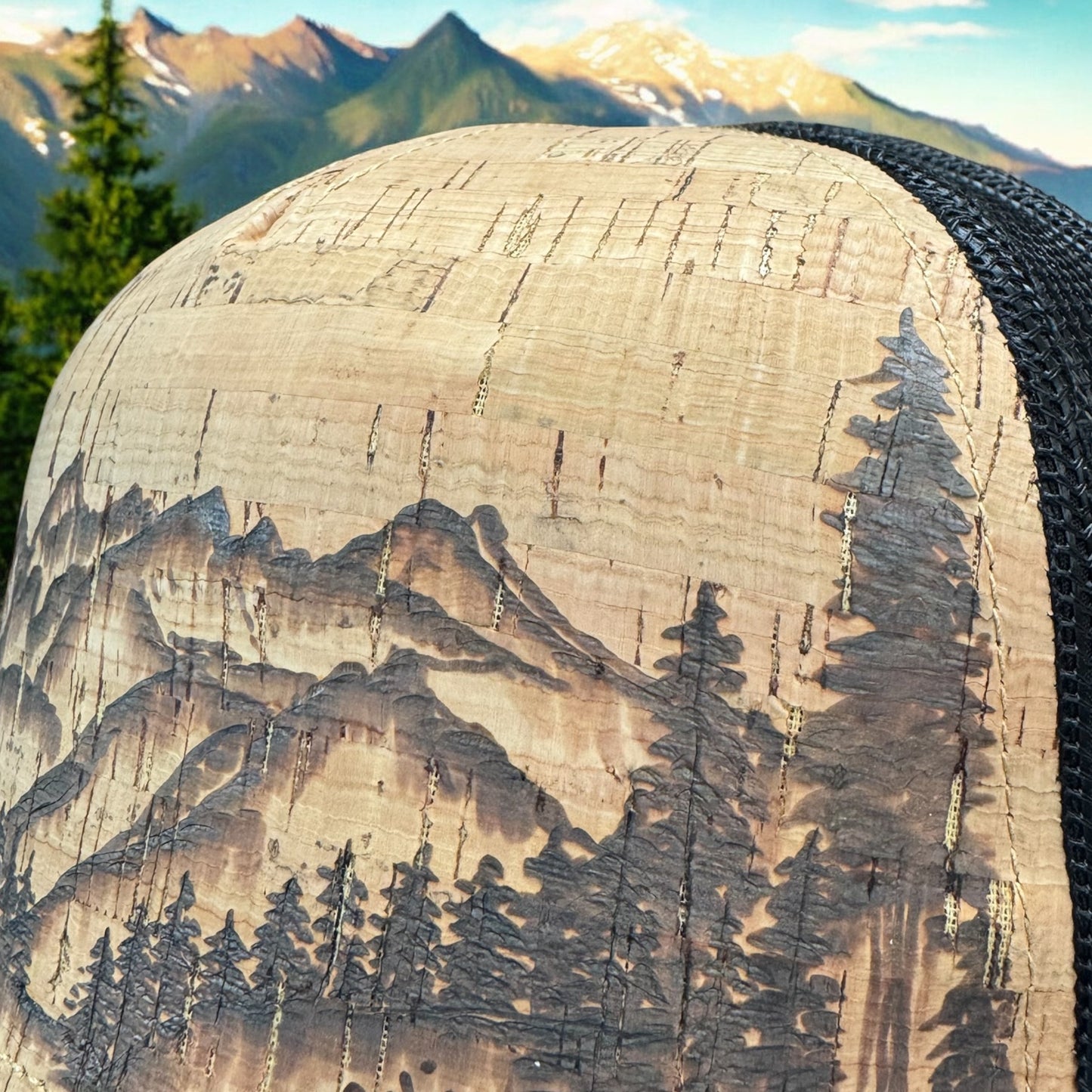 Grand Tetons - Burned Cork Trucker Hat