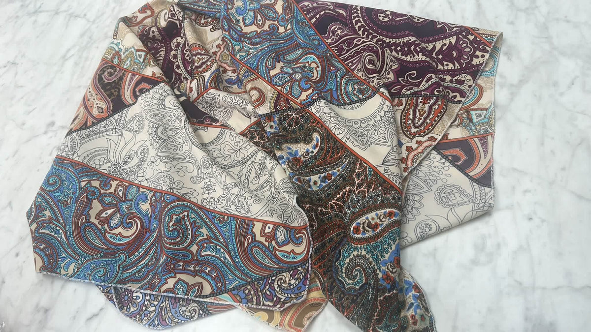 Patchwork Paisley Silk Wildrag