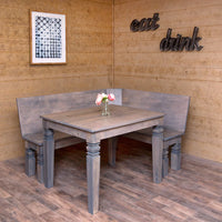 Square Farmhouse Dining Table with Java legs