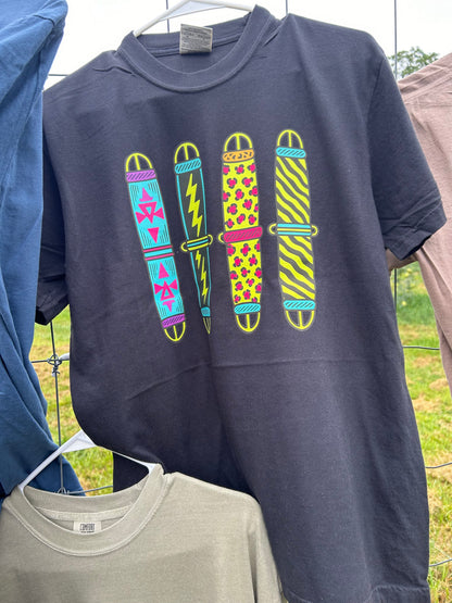 neon cinches-cc tee