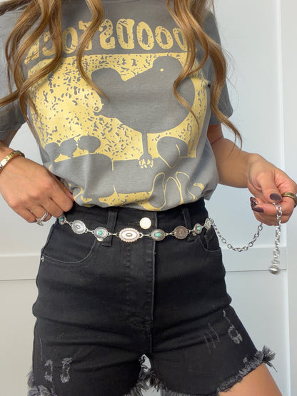 Turquoise Trails Chain Belt