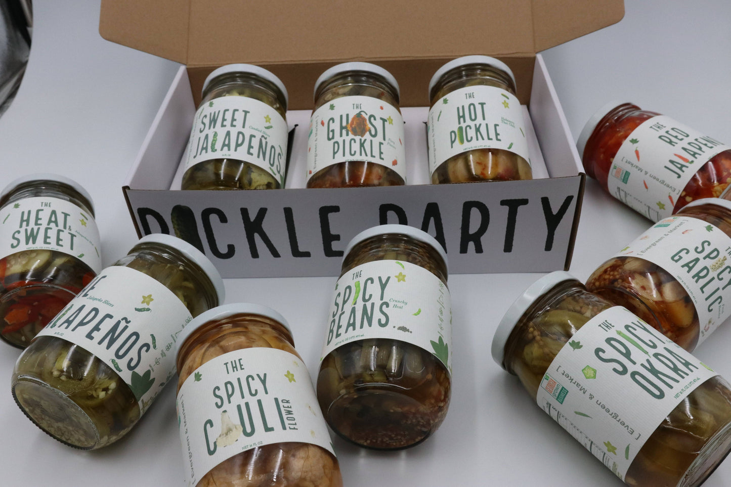 3 Jars Gift Box - Pickle Party Pack for Gourmet Lovers