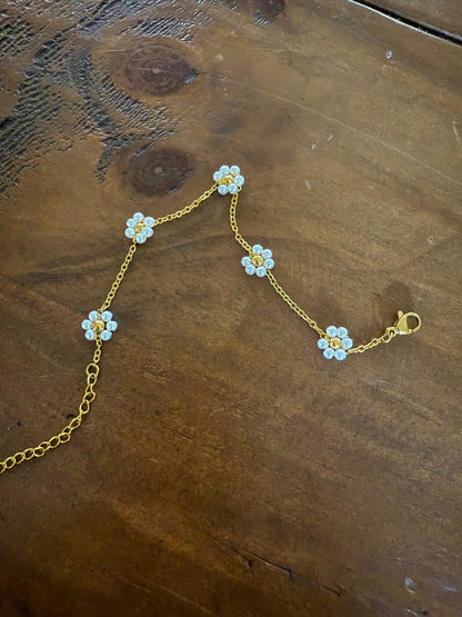 pearl flower bracelet
