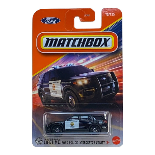 Matchbox Ford Police Interceptor Utility | 2025 Matchbox Series 75/125