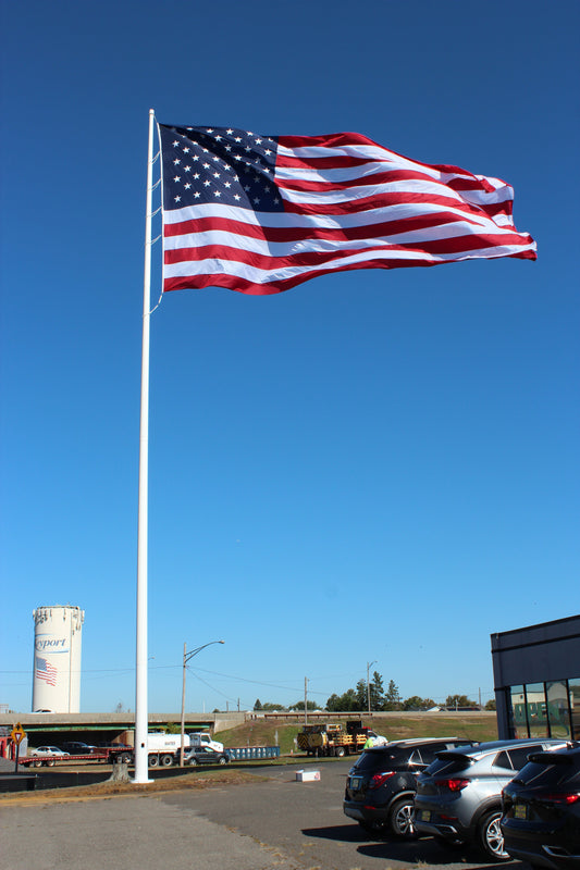 90’–150’ Cone-Tapered Steel Flagpole