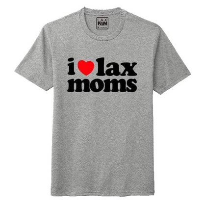 Lacrosse I Love Lax Mom/Dad Adult Tee - DT8000IHRTLAX