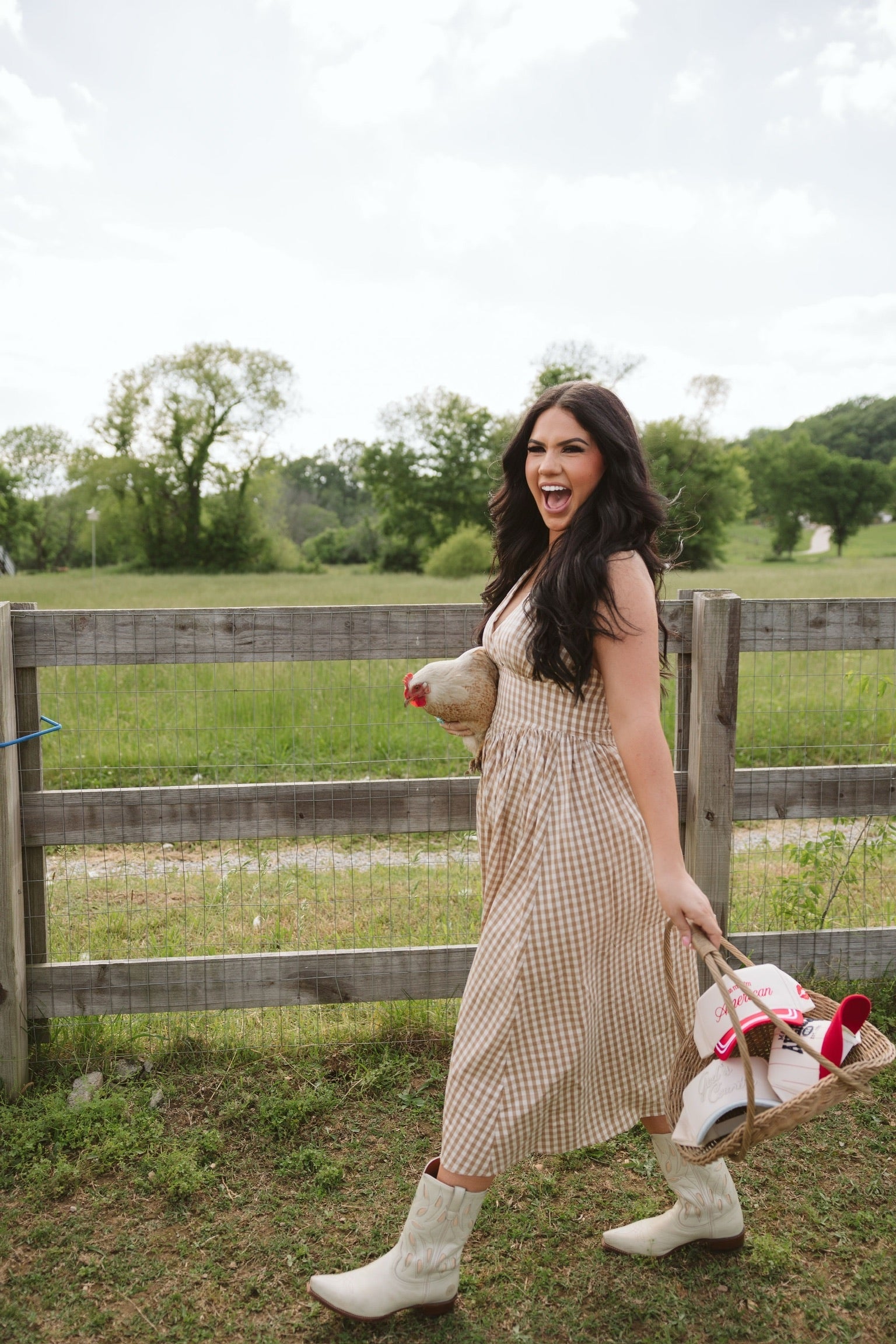 Made in America - Red Stripe Vintage Trucker Hat