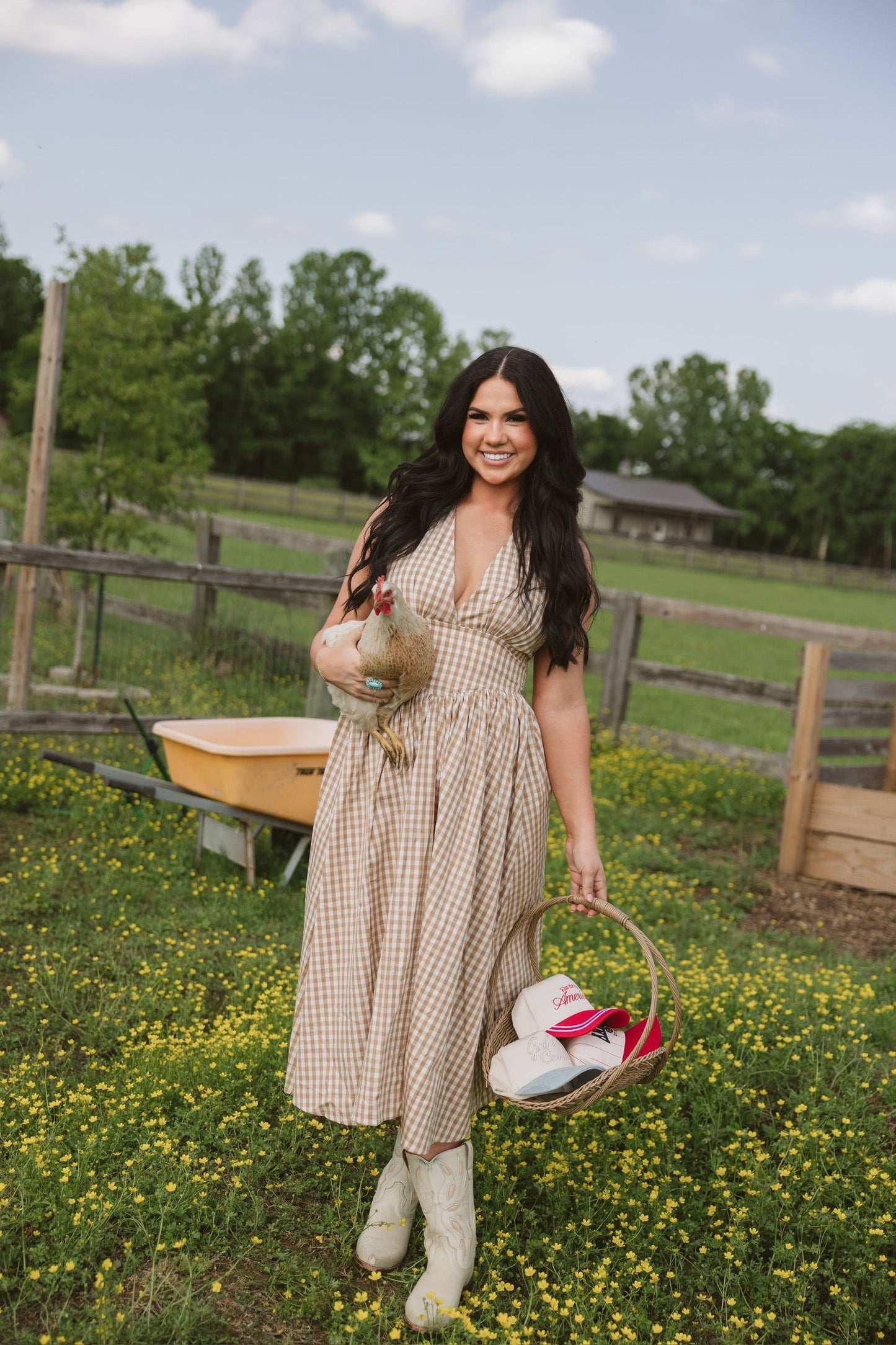 Made in America - Red Stripe Vintage Trucker Hat