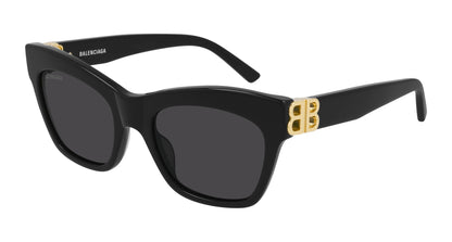 Balenciaga BB0132S-001 Women’s Sunglasses – Recycled Acetate, 53mm A