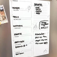 Magnetic Weekly Dry Erase Calendar