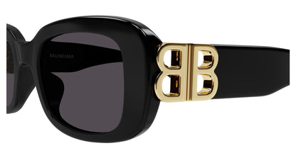 Balenciaga BB0310SK-001 Women’s Sunglasses – Recycled Acetate, 53mm