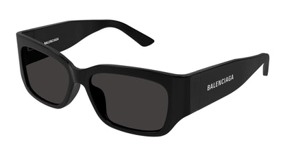Balenciaga BB0331SK-001 Unisex Sunglasses – Recycled Acetate, 56mm