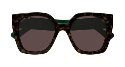 Gucci GG1300S‑002 55 Women’s Sunglasses | Havana Recycled Acetate Frame | Authentic Luxury (UPC 889652415352)