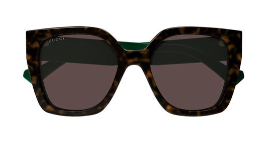 Gucci GG1300S‑002 55 Women’s Sunglasses | Havana Recycled Acetate Frame | Authentic Luxury (UPC 889652415352)