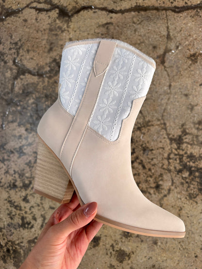 Sutton Floral Weave Cowgirl Boots