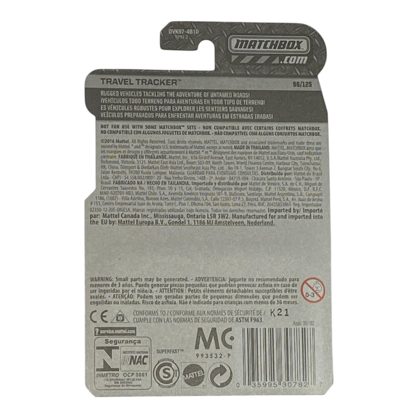 Matchbox Travel Tracker | Matchbox Series 96/125