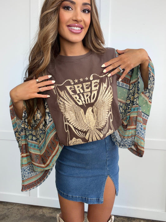 Free Bird Vintage Kantha Top