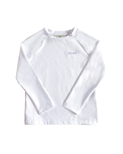 Rash Guard Long Sleeve in White